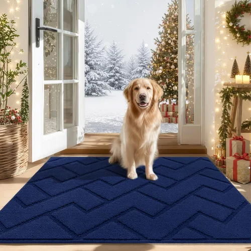Vista 83 de hicorfe Tapete para puerta delantera para entrada exterior, 20 x 31.5 pulgadas, absorbente, resistente a la suciedad, tapetes de bienvenida