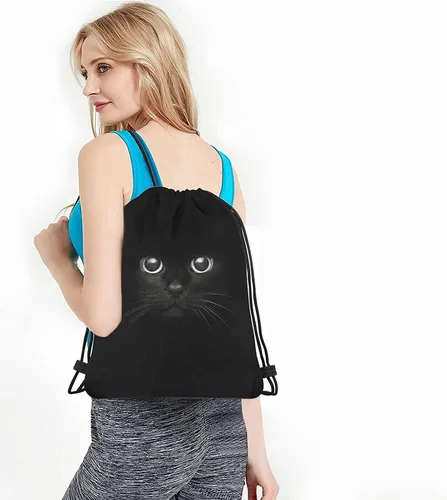 Vista 4 de Beabes Bolsas de cordón de arte abstracto Bolsa de mochila Bolsa de gimnasio Bolsa de cordón, Multi-a204, Mochilas de viaje