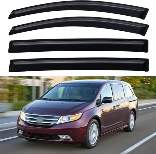 Vista 95 de Viseras de Ventana Protectores de Lluvia para Toyota Corolla 2009-2013, Deflectores de Viento de Ventilación de Ventana de Canal Externo Viseras