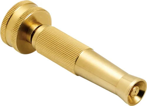Underhill PowerBlast MultiMax Boquilla de manguera de agua de jardín ajustable, 7 GPM 80 PSI, entrada de rosca de 3/4 pulgadas, latón resistente de