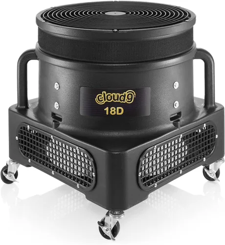 Vista 3 de Cloud 9 Hombre de tubo inflable con soplador, marioneta de aire bailarín rosa de 20 pies con brazos que agitan