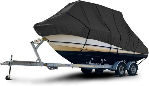 EliteShield Cubierta de Tapa Dura T Top para Barco de Trabajo Pesado, Poliéster Teñido en Solución de Grado Marino, Tratado con UV, Resistente al