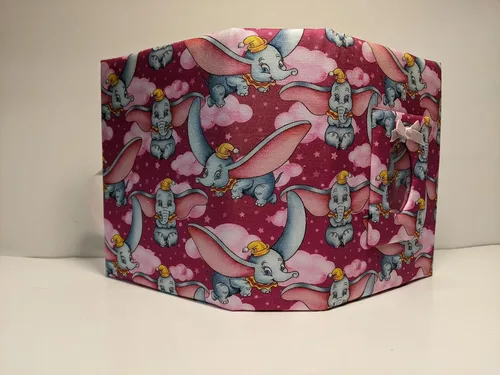 Vista 3 de Disneys Dumbo Fabric Custom Photo Album in Pink, Personalize, Dumbo Brag Book, 7 x 5 Album