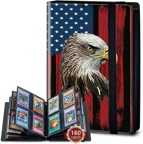 Vista 38 de Rossy Carpeta para tarjetas de 4 bolsillos, 400 tarjetas, carpeta de colección de tarjetas, álbum de tarjetas de doble cara, tarjetero para tarjetas