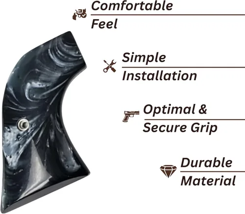 Vista 3 de Repuesto prémium compatible con empuñaduras de pistola Ruger Wrangler .22