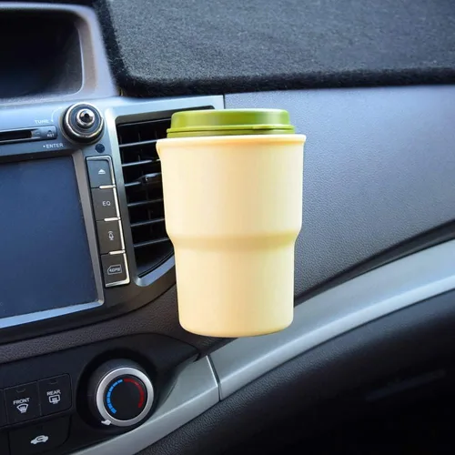 Vista 2 de MiOYOOW Gancho para portavasos de automóvil, resistente al desgaste, soporte de bebida automático de 3.54 pulgadas de calibre para ventana, puerta