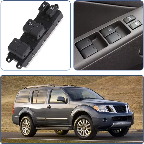 Vista 7 de Obaee Power Master - Interruptor de ventana 25401-ZJ60A para lado del conductor compatible con Nissan Sentra 2008-2012, Nissan Pathfinder 2005-2008