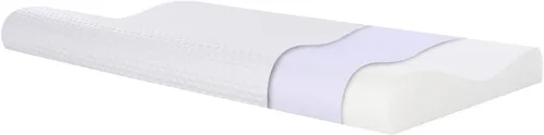 Vista 12 de SUQ I OME Slim Sleeper-Gel - Almohada delgada de espuma viscoelástica para dormir, contorno delgado y de bajo perfil cervical, para dolor de cuello
