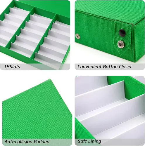 Vista 4 de TRIUMPH VISION Sunglasses Organizer Storage Eyeglasses Holder - Multiple Glasses Case Box Eyewear Case with Lid