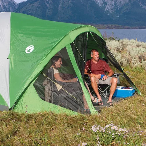 Vista 9 de Coleman Evanston - Tienda de campaña con mosquitero, para 68 personas, resistente a la intemperie, con interior espacioso, incluye lluvia, bolsa