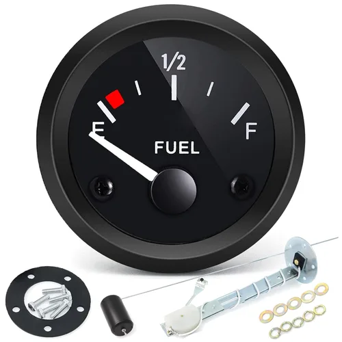 Medidor de nivel de combustible de 2 pulgadas 52 mm, unidad de envío del tanque de combustible de 12 V, sensor de combustible de 240-33 ohm, puntero