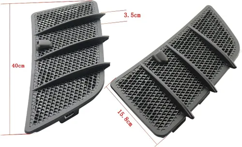 Vista 5 de Par de cubiertas de rejilla de ventilación de aire compatible con Mercedes Benz W164 ML-Class ML350 ML550 ML63 GL320 GL350 GL450 GL550