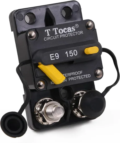 Vista 50 de E69 Interruptor de circuito de 10 A T3 con restablecimiento manual Mini de montaje en superficie IP66 Interruptor conmutable de 10 A