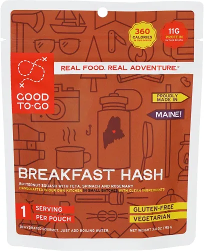 Vista 8 de GOOD TO-GO Weekender paquete de 3 2 entradas + 1 desayuno Comida de camping, comida de mochilero Solo agrega comidas acuáticas, comidas