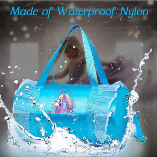 Vista 4 de Dorlubel Linda mochila de baile de ballet tutú vestido bolsa de baile con llavero para niñas