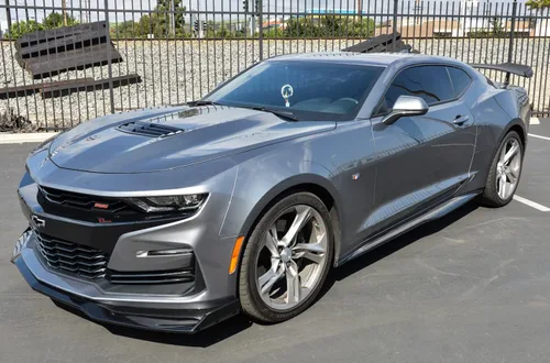 Vista 10 de Repuesto para modelos Chevrolet Camaro LT LS RS SS 2016 Par de extensión de panel basculante de faldas laterales estilo ZL1