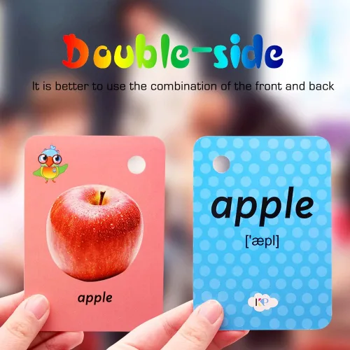 Vista 3 de Juego de 262 tarjetas flash para niños pequeños, tarjetas flash preescolares para niños, tarjetas de palabras visuales, regalos para números