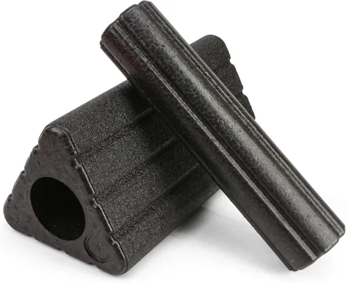 Vista 6 de Bloques de yoga 2 en 1 rodillo EPP de espuma triangular, bloque de cuña triangular de 9 x 5 x 4 pulgadas para cuello, cintura, caderas y piernas