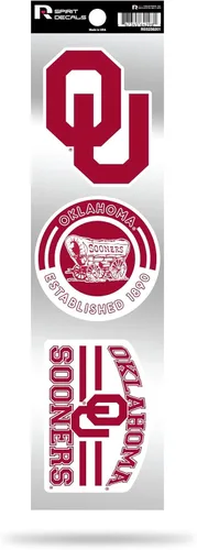 Vista 35 de NCAA - Juego de calcomanías retro Spirit de 3 piezas