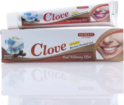 Vista 5 de Pasta de dientes de clavo 3.5 oz (100g) I Efecto blanqueador con clavo, menta y regaliz I Fortalece las encías I Aliento fresco
