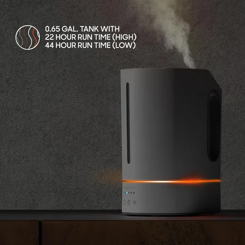 Vista 7 de Sharper Image Humidificador ultrasónico MIST 8 con luz personalizable, niebla fría, tanque de jarra de 0.65 galones