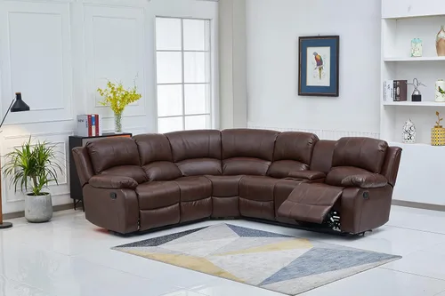 Vista 73 de Betsy Furniture 8018 - Juego de sillón reclinable de cuero reconstituido, para sala, sofá reclinable, sofá de dos piezas y sillón de cuero