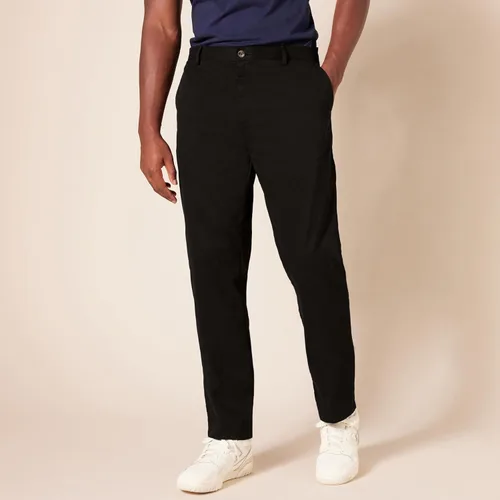 Vista 6 de Tienda Essentials Pantalón chino ajustado resistente a las arrugas, sin pinzas, para hombre