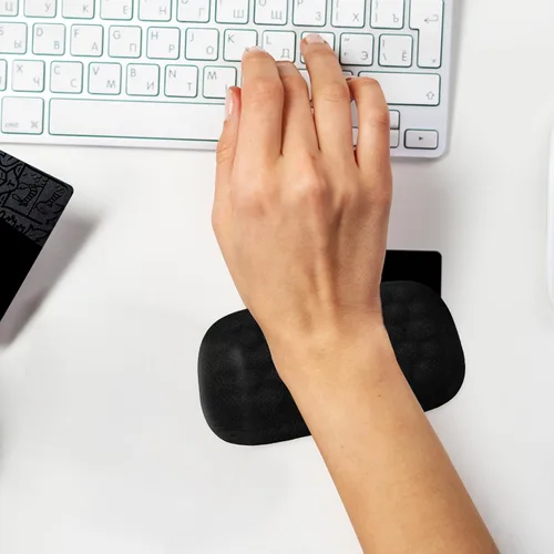 Vista 9 de Alipis Memory Foam Wrist Rest for Keyboard and Mouse Pad Ergonomic Wrist Support Cushion for Office and Gaming Black Single-Hand for Computer