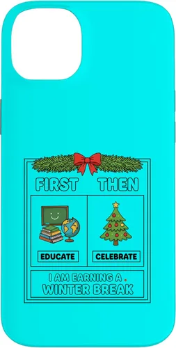 Vista 15 de Literary Teacher First Then Educate Celebrate I Am Earning Case for iPhone 16
