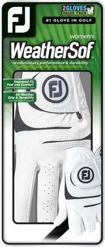 Vista 2 de FootJoy WeatherSof - Paquete de 2 guantes de golf de generación anterior para mujer