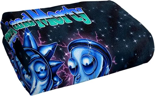 Vista 3 de LOGOVISION Rick and Morty - Toalla de playa, 30 x 60 pulgadas, cabeza de metal