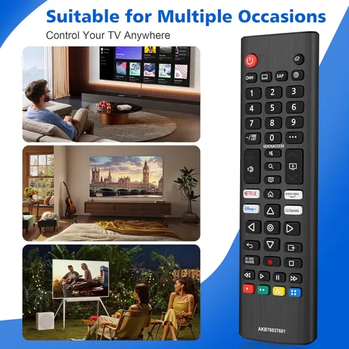 Vista 6 de 2 piezas universal para LG TV mando a distancia de reemplazo para LG mando a distancia universal para Smart TV
