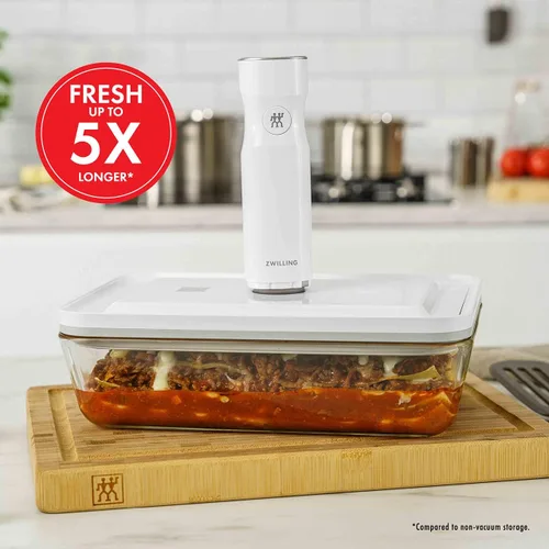 Vista 10 de ZWILLING Fresh & Save - Plato de vidrio para gratinar al vacío, recipiente hermético para almacenamiento de alimentos