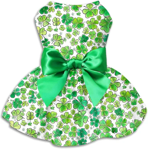 Vista 12 de Vestido de Halloween para perro, trajes de algodón para gatos, falda de calavera para niños pequeños y niñas, cachorros, mascotas y perros