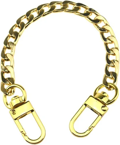 Vista 7 de HAHIYO Mini Pochette - Correa de cadena delgada y ancha de 0.276 in para LV de longitud de 7.9 pulgadas de grosor, oro amarillo brillante