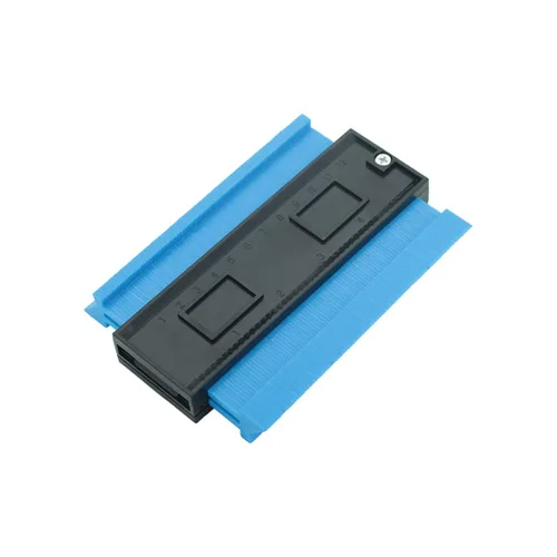 Vista 2 de DEVMO Duplicador de medidor de contorno de 5 pulgadas de plástico de perfil de copia de calibre de borde que forma la regla de medida herramienta