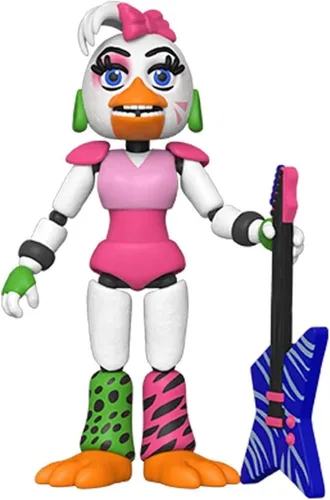 Vista 5 de Funko Action Figure - Five Nights at Freddys - Security Breach - Glamrock Freddy Roxanne Wolf Glamrock Chica - Set of 3 Figures