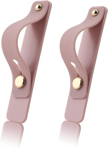 Vista 15 de Correa de agarre para teléfono celular extraíble y reutilizable, soporte telescópico para el dedo, soporte universal de silicona para teléfono