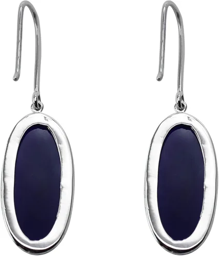 Vista 2 de Pendientes colgantes de oro blanco de 10 K, 14 K, 18 K y 18 K para mujeresniñas