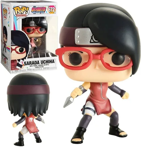 Vista 2 de POP Boruto: Naruto The Next Generation - Figura de vinilo de Sarada Uchiha Funko (con funda protectora de caja compatible), multicolor, 3.75 pulgadas