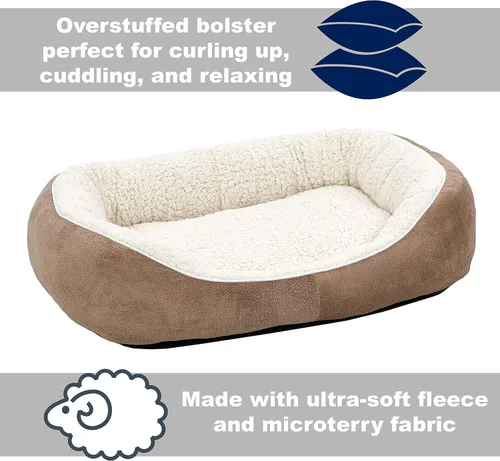 Vista 2 de Midwest Homes for Pets Cuddle Bed, gris topo, mediano