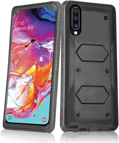 Vista 7 de Asuwish Funda para teléfono Samsung Galaxy A70, híbrida, resistente, a prueba de golpes, a prueba de caídas, cuerpo completo, resistente, accesorios