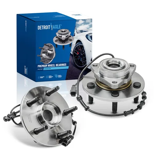 Vista 23 de Detroit Axle - 2 bujes de rodamiento de rueda traseros para Suzuki Aerio 2002-2007, Suzuki Esteem 1995-2002, 2 rodamientos de rueda completos