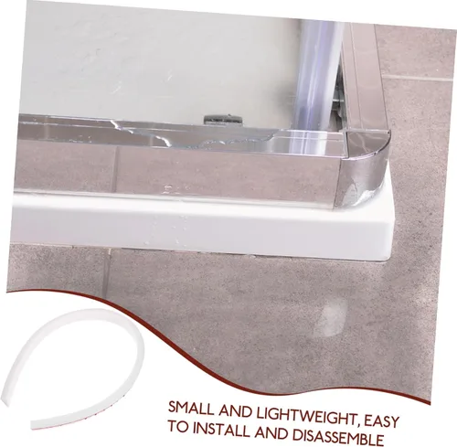 Vista 3 de DOITOOL Protector para bañera, barrera de agua para ducha, tapón de agua para piso, 19.7 in, silicona resistente, autoadhesiva para un fácil montaje