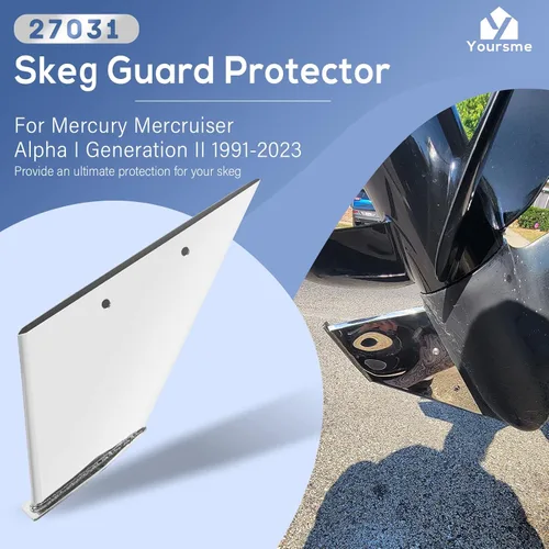 Vista 2 de 27031 - Kit de protector de skeg Guard de acero inoxidable de grado marino para Mercury Mercruiser Alpha I Generation II 1991-2023