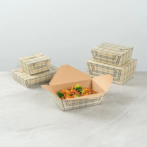 Vista 234 de Restaurantware Bio Tek - Cajas para llevar de 30 onzas, 200 loncheras para llevar, cierre de tabulación, resistentes al calor, desechables, de papel