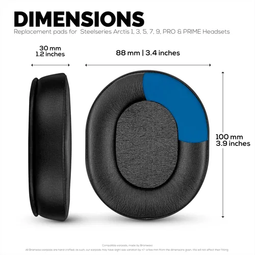Vista 4 de Almohadillas de gel para juegos SteelSeries Arctis 1, Arctis 3, Arctis 5, Arctis 7, Arctis 9X, Arctis Pro y Arctis Prime Earpads para auriculares