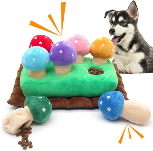 Vista 13 de Juguetes de Pascua para Perros, Juguete de Pascua de Escondite para Perros, Juguetes Interactivos con Silbato y Puzle para Perros con Papel