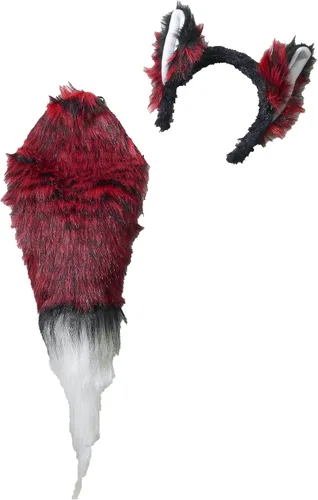 Vista 4 de Forum Novelties Conjunto de orejas y cola de zorro para mujer