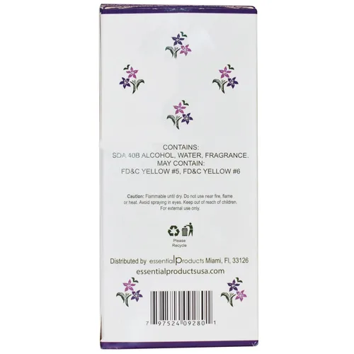 Vista 4 de ELP ESSENTIAL Corlys Colonia Violetas en caja 8 oz